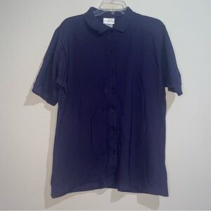 Outer Banks Navy 100% Cotton Men’s Breathable Classic L Polo Top NWOT